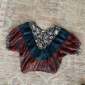 WARM floral cotton top